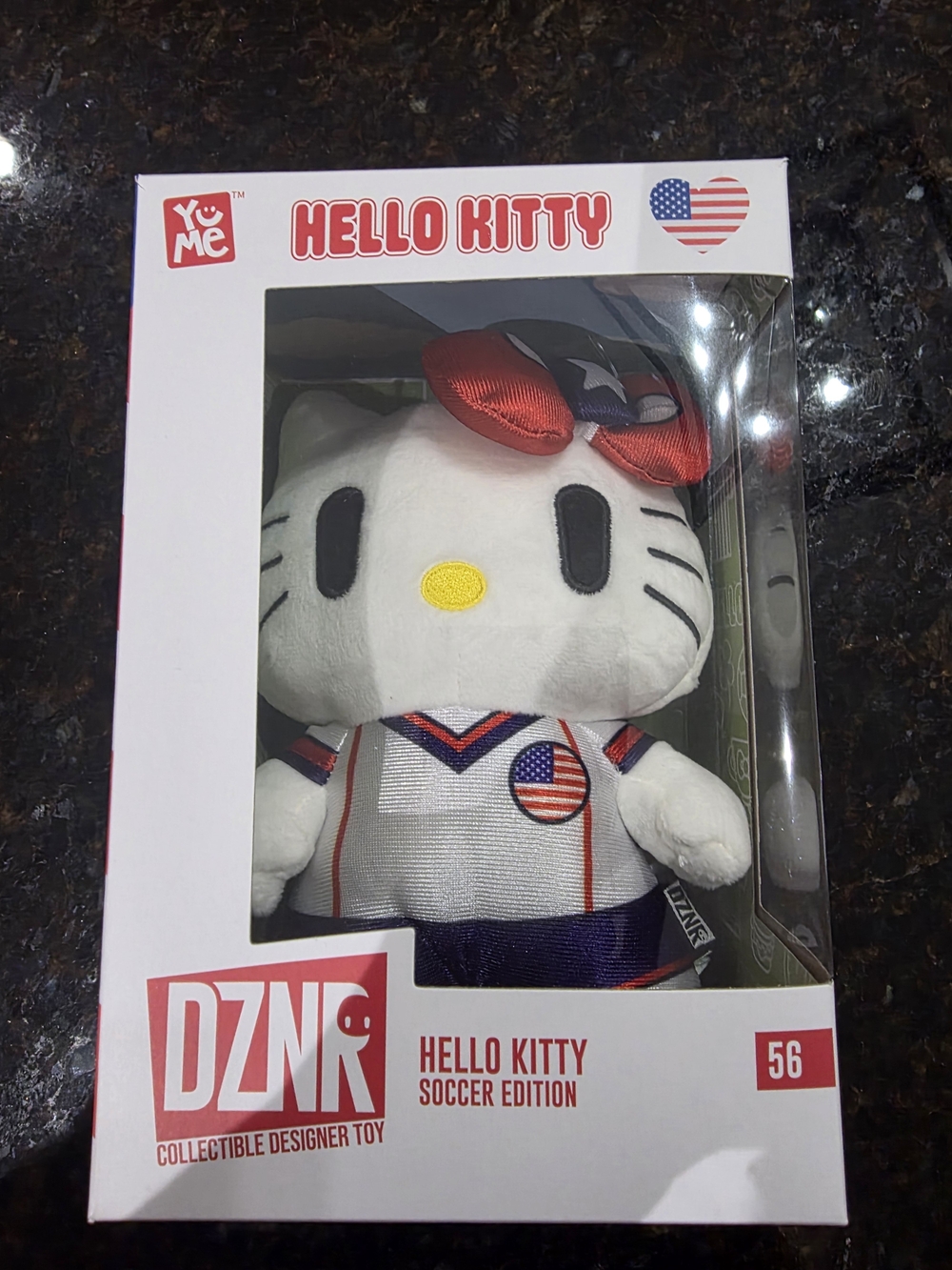 Hello Kitty Plush by Hello Kitty - White with Red, Blue & Yellow Accent
